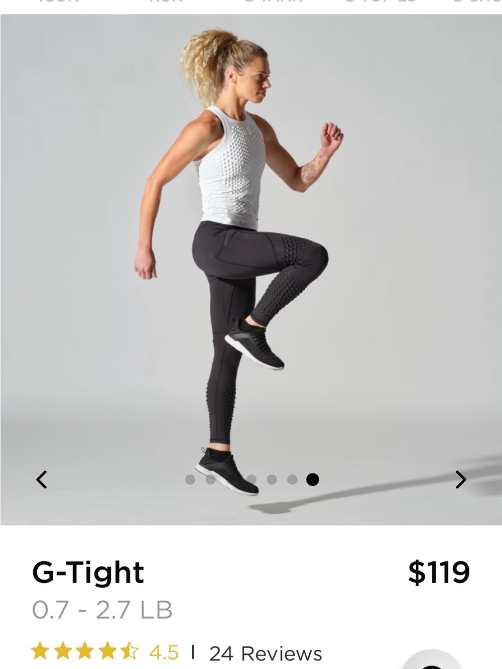 Omorpho black Weighted Leggings size XS